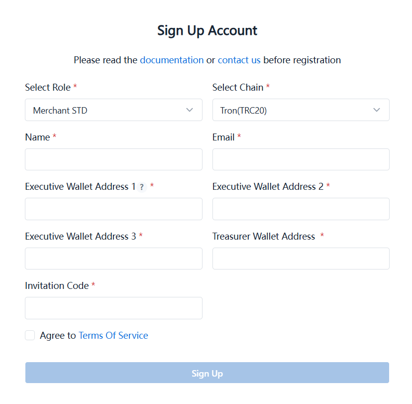 Register merchant