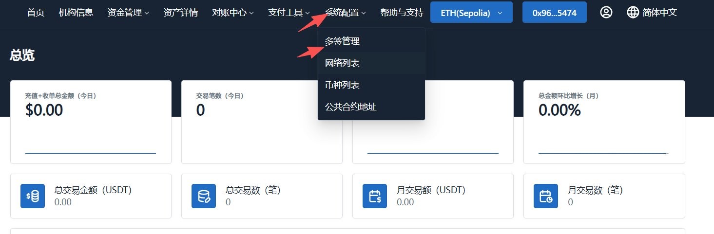 多签管理入口